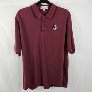 Seminoles FSU Boca Classics by Vantage Apparel Collared Shirt L Vintage